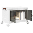 Stabelbar opbevaringskasse med hjul 28 L 48,5x29,5x33 cm - xlshop.dk