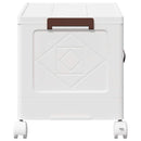 Stabelbar opbevaringskasse med hjul 28 L 48,5x29,5x33 cm - xlshop.dk