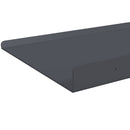 Svævende hylde 2 stk. Antracit 40 x 18 x 2,5 cm Stål - xlshop.dk
