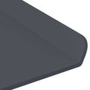Svævende hylde 2 stk. Antracit 40 x 18 x 2,5 cm Stål - xlshop.dk