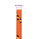 tovværk til båd 20 mm 25 m polypropylen orange - xlshop.dk