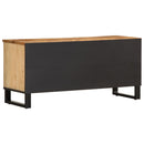 tv-bord 100x34x46 cm massivt ru mangotræ - xlshop.dk