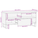 tv-bord 100x34x46 cm massivt ru mangotræ - xlshop.dk
