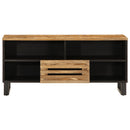 tv-bord 100x34x46 cm massivt ru mangotræ - xlshop.dk