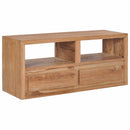 tv-skab 90x30x40 cm massivt teaktræ - xlshop.dk