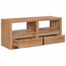 tv-skab 90x30x40 cm massivt teaktræ - xlshop.dk