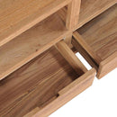 tv-skab 90x30x40 cm massivt teaktræ - xlshop.dk