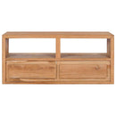 tv-skab 90x30x40 cm massivt teaktræ - xlshop.dk