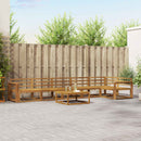 Udendørs sofagruppe 7 pcs Naturfarvet Massivt Akacietræ - xlshop.dk