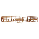 Udendørs sofagruppe 8 pcs Naturfarvet Massivt Akacietræ - xlshop.dk