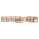 Udendørs sofagruppe 8 pcs Naturfarvet Massivt Akacietræ - xlshop.dk