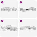 Udendørs sofagruppe med pude 8 pcs Naturlig og Beige - xlshop.dk