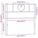 udskiftningsgavl 107 cm metal sort - xlshop.dk