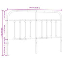 udskiftningsgavl 135 cm metal hvid - xlshop.dk