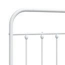 udskiftningsgavl 135 cm metal hvid - xlshop.dk