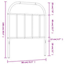 udskiftningsgavl 75 cm metal hvid - xlshop.dk