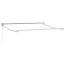 Udtrækkelig markise Gul og Hvid 3 x 2 m Polyester og metal - xlshop.dk