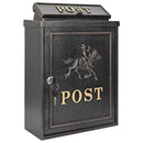 Væghængt Postkasse Bronze 29 x 13 x 41 cm Gustt aluminium - xlshop.dk
