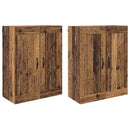Væghængt skab 2 stk. Gammelt træ 69,5 x 34 x 90 cm - xlshop.dk