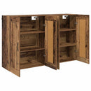 Væghængt skab 2 stk. Gammelt træ 69,5 x 34 x 90 cm - xlshop.dk