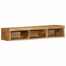 væghængt tv-skab 100x30x19 cm massivt ru mangotræ - xlshop.dk
