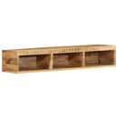 væghængt tv-skab 100x30x19 cm massivt ru mangotræ - xlshop.dk