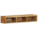 væghængt tv-skab 100x30x19 cm massivt ru mangotræ - xlshop.dk