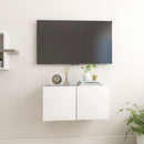 væghængt tv-skab 60x30x30 cm hvid - xlshop.dk