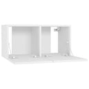 væghængt tv-skab 60x30x30 cm hvid - xlshop.dk