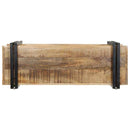 væghylde 90x33x45 cm massivt ru mangotræ - xlshop.dk