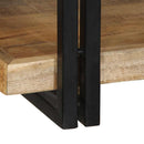 væghylde 90x33x45 cm massivt ru mangotræ - xlshop.dk
