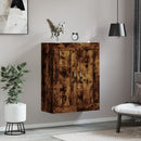 vægskab 69,5x34x90 cm konstrueret træ røget sonoma-eg - xlshop.dk