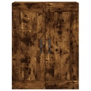 vægskab 69,5x34x90 cm konstrueret træ røget sonoma-eg - xlshop.dk