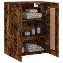 vægskab 69,5x34x90 cm konstrueret træ røget sonoma-eg - xlshop.dk