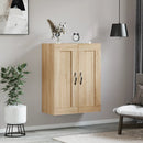 vægskab 69,5x34x90 cm konstrueret træ sonoma-eg - xlshop.dk