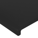 kontinentalseng 160x200 cm kunstlæder sort