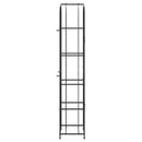 vinreol til 73 flasker 45x36x200 cm smedejern sort - xlshop.dk