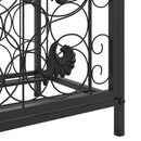 vinreol til 73 flasker 45x36x200 cm smedejern sort - xlshop.dk