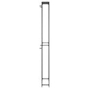 vinreol til 95 flasker 54x18x200 cm smedejern sort - xlshop.dk