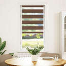 zebragardin brun 60x100 cm stofbredde 55,9 cm polyester - xlshop.dk